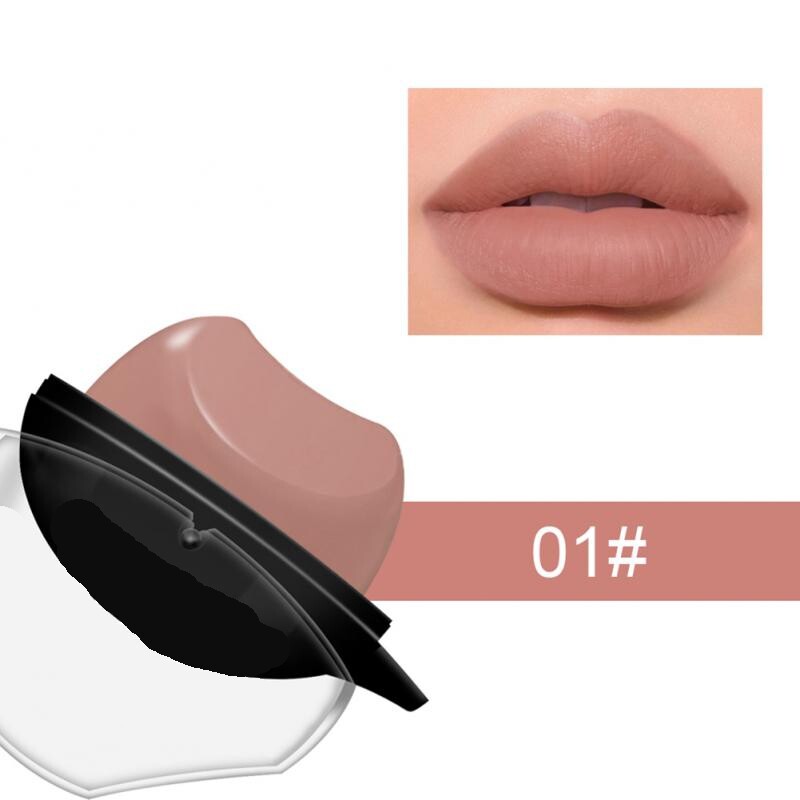 1PC Rossetto liquido opaco antiaderente e impermeabile in tazza, lucidalabbra idratante, balsamo labbra, cosmetico di bellezza per donna, trucco labbra facile TSLM1