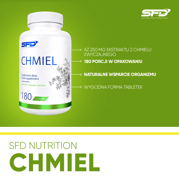 SFD Chmiel, tabletki, 180 szt.
