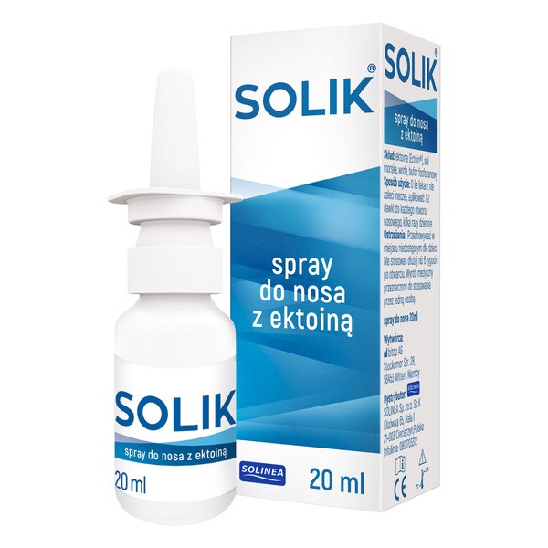 Solik, spray do nosa z ektoiną, 20 ml