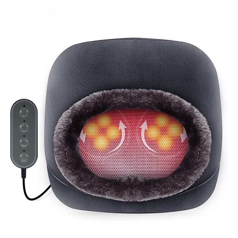 2 w 1 elektryczny masażer stóp i pleców z masażem ugniatającym i łagodzącym ciepło