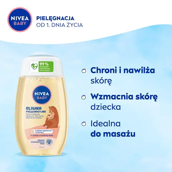 Nivea Baby, oliwka pielęgnacyjna, 200 ml