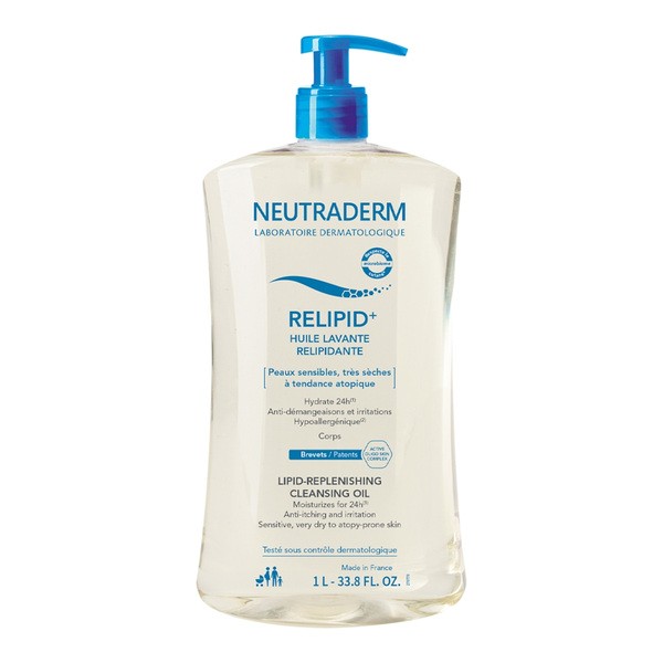 Neutraderm Relipid+, olejek do mycia ciała uzupełniający lipidy, 1 l