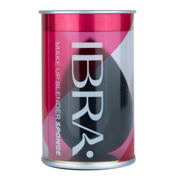 Ibra Makeup Blender Sponge, gąbeczka do makijażu, czarna, 1 szt.