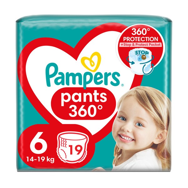 Pampers Pants 6 (14-19 kg), pieluchomajtki jednorazowe, 19 szt.