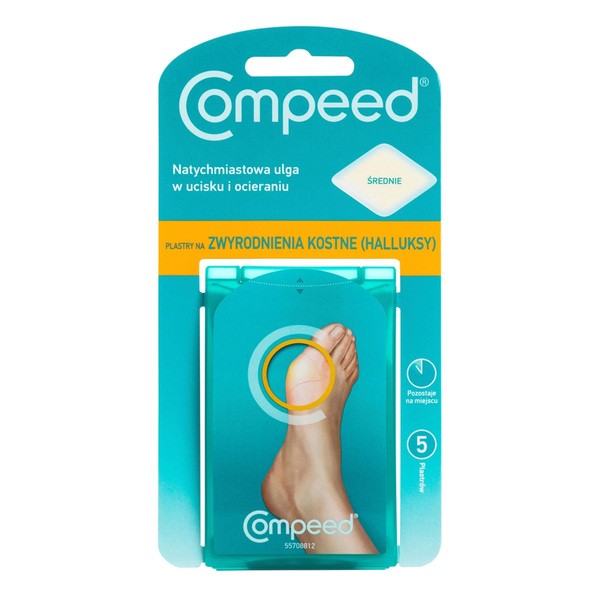Compeed, plastry na halluksy, 5 szt.