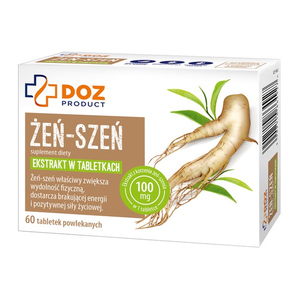 DOZ Product Żeń-szeń, tabletki, 60 szt.