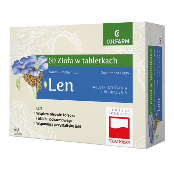 Len, tabletki do ssania, 60 szt.