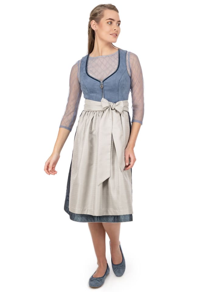 MarJo Dirndl HOLLY in blau günstig kaufen