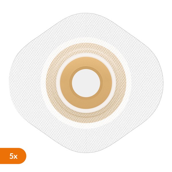 Natura Durahesive Convex, płytka stomijna z gotowym otworem, 45/32 mm, 5 szt.