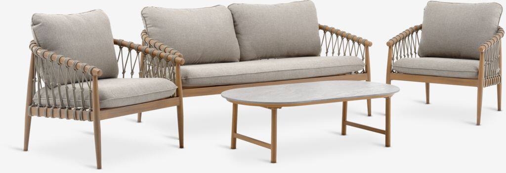 DRUMMEHOLM DRUMMEHOLM 5-personers loungesæt natur