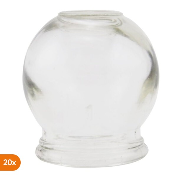 Bańki lekarskie, szklane, 20 szt.