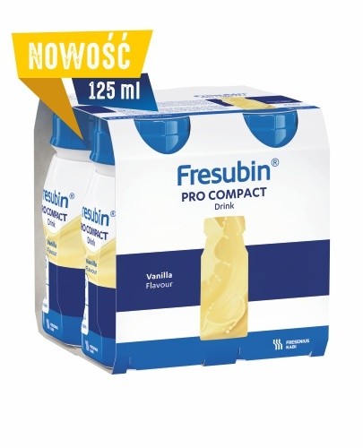 Fresubin Pro Compact Drink, smak wanilia, 4 x 125 ml