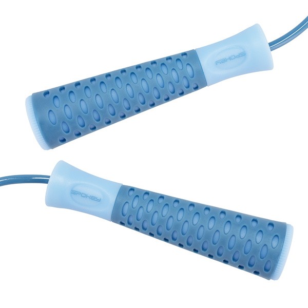 Spokey, Candy Rope, skakanka łożyskowana, niebieska, 1 szt.