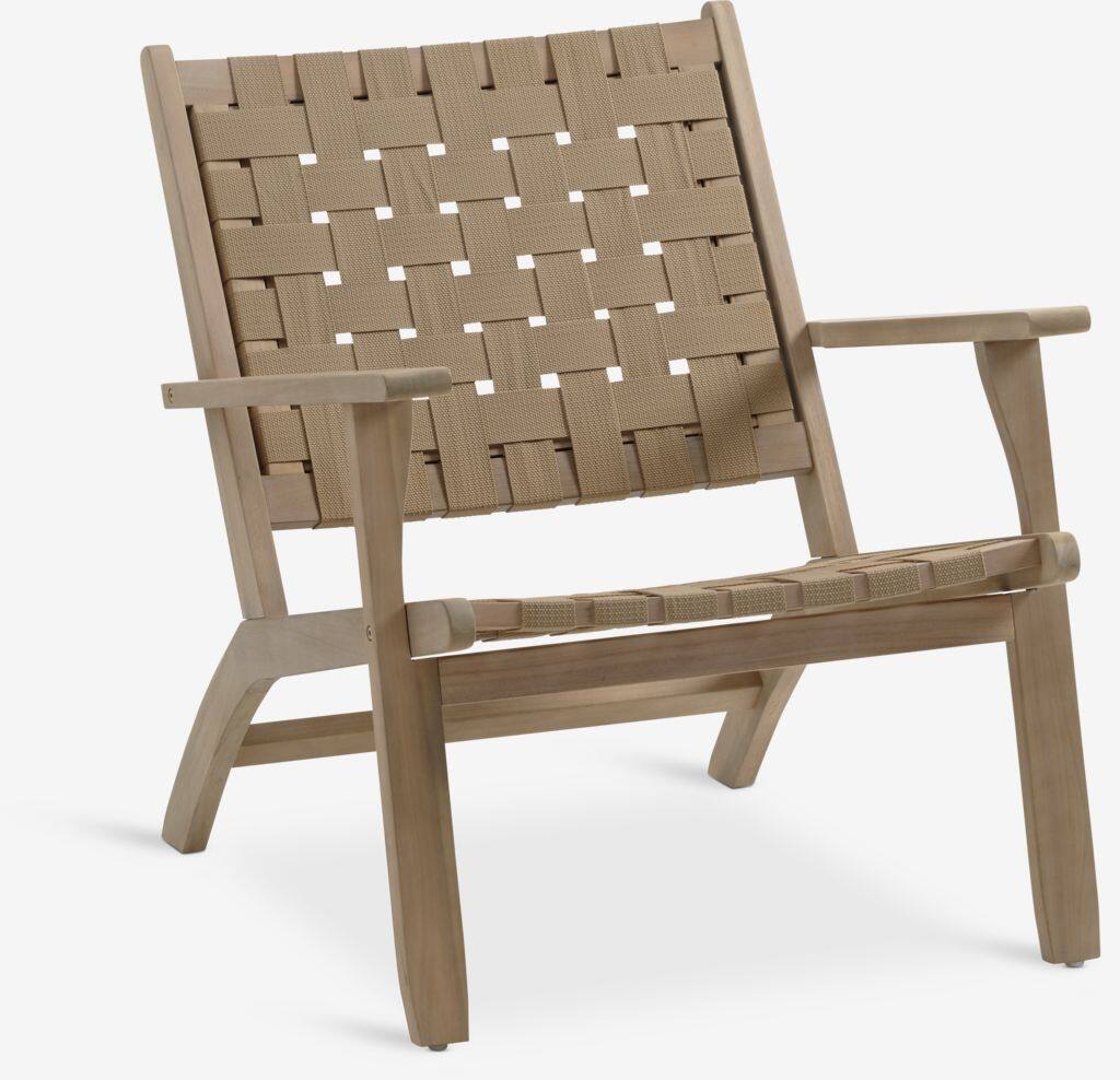 SKARA Lænestol i hårdttræ