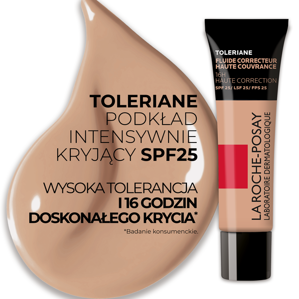La Roche-Posay Toleriane Teint N9,5, podkład korygujący do skóry wrażliwej SPF 25, 30 ml