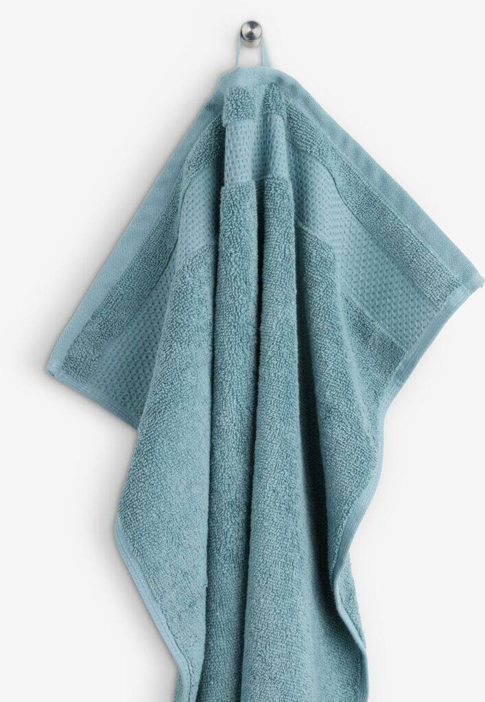 NORA guld håndklæde NORA 50x100cm røget blå