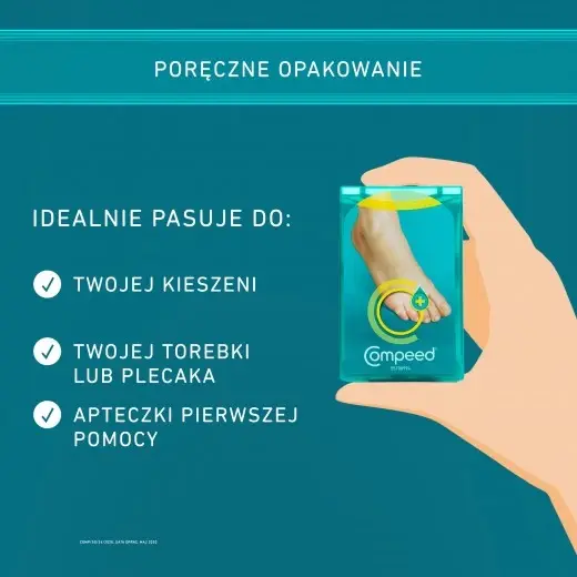 Plastry Compeed, na odciski nawilżające, 6 szt.