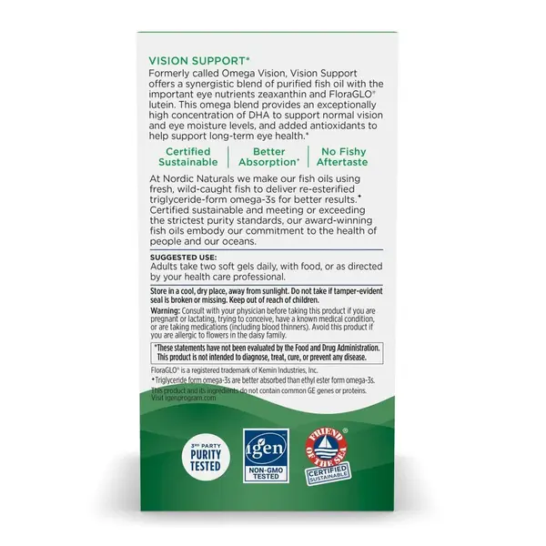 Nordic Naturals, Omega Vision, kapsułki, 60 szt.