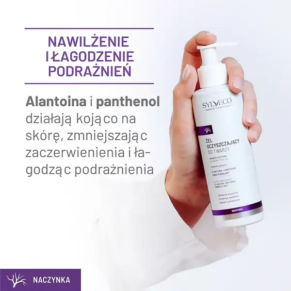 Sylveco Dermo Naczynka, żel oczyszczający do twarzy, 200 ml