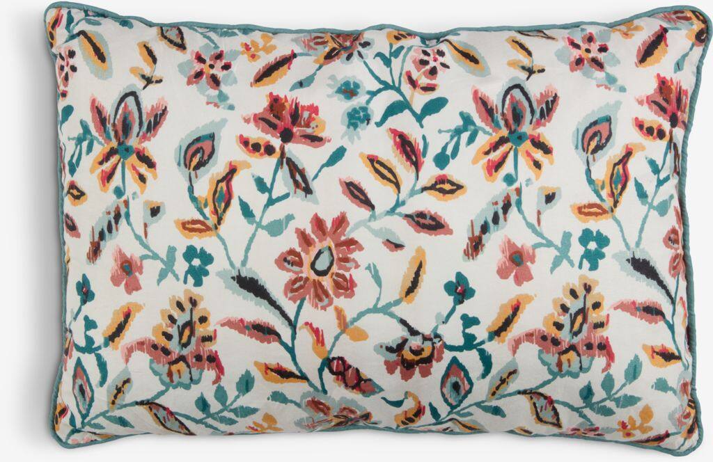 KAMILLE Pyntepude KAMILLE 35x50 hvid/benzin