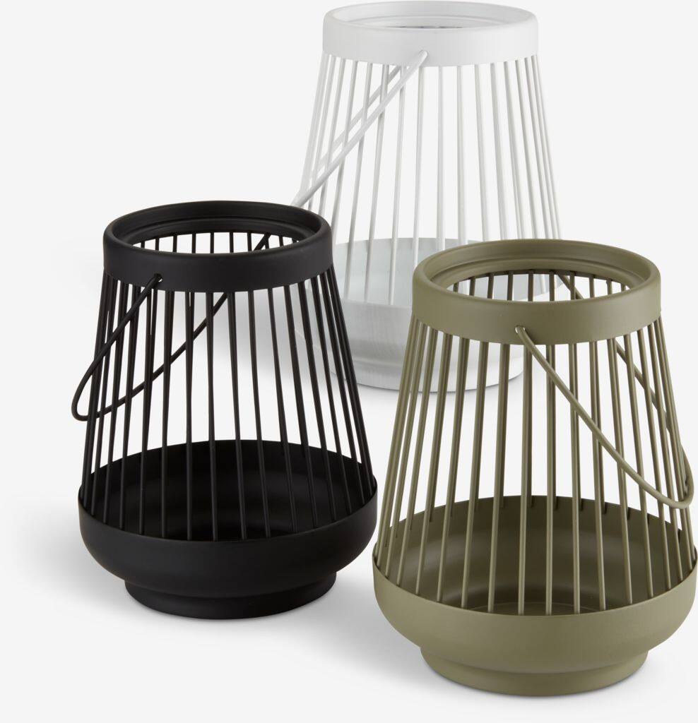 WOODPIECE lyslanterne Ø12xH16cm mix