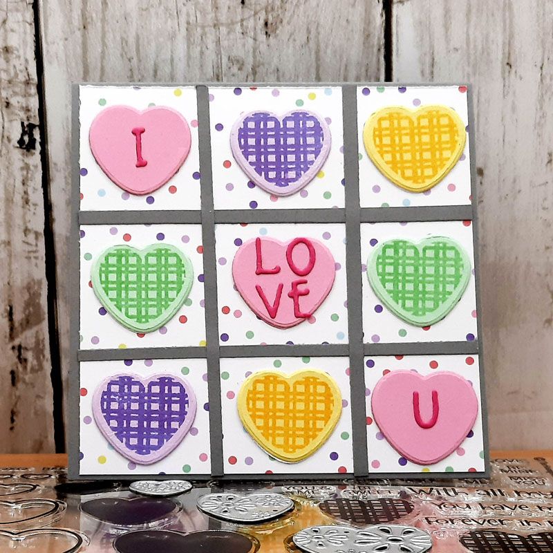 candyhearts2stamp Clear Stamp Set