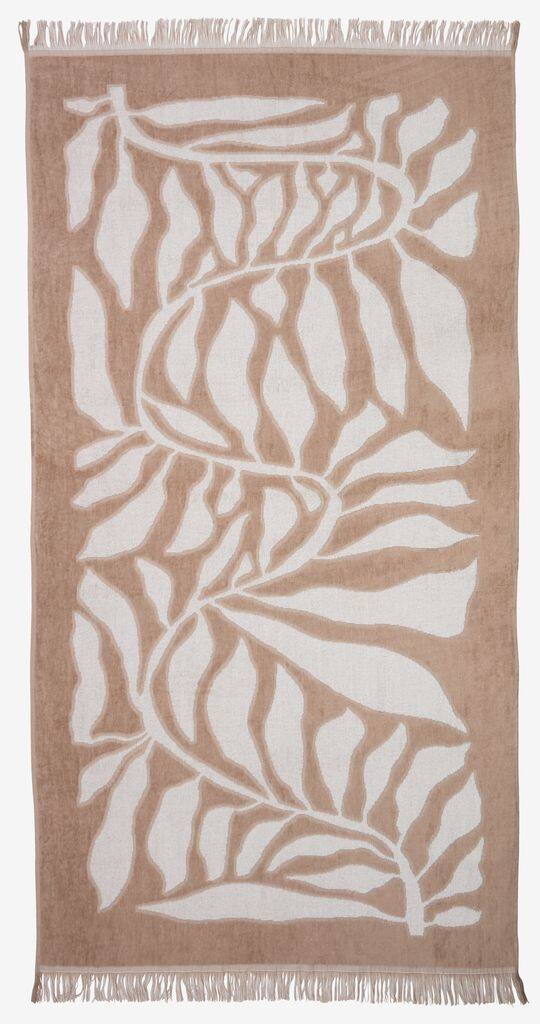 ROSENFORS strandhåndklæde guld 80x160cm mørk sand