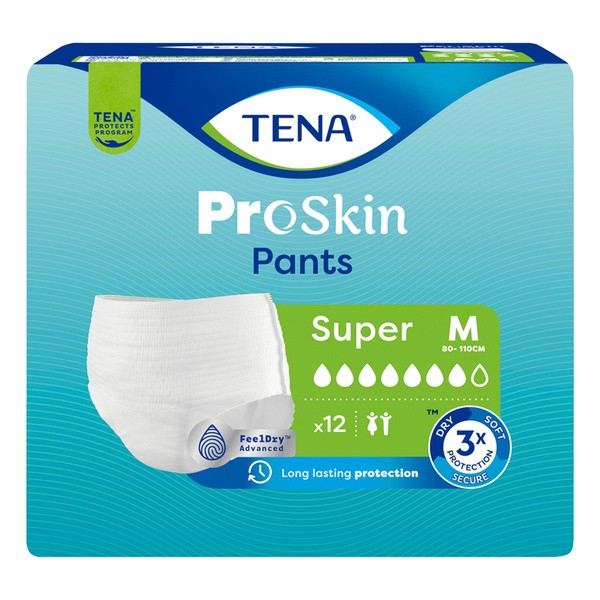 Tena Pants ProSkin Super, majtki chłonne, rozmiar M, 12 szt.