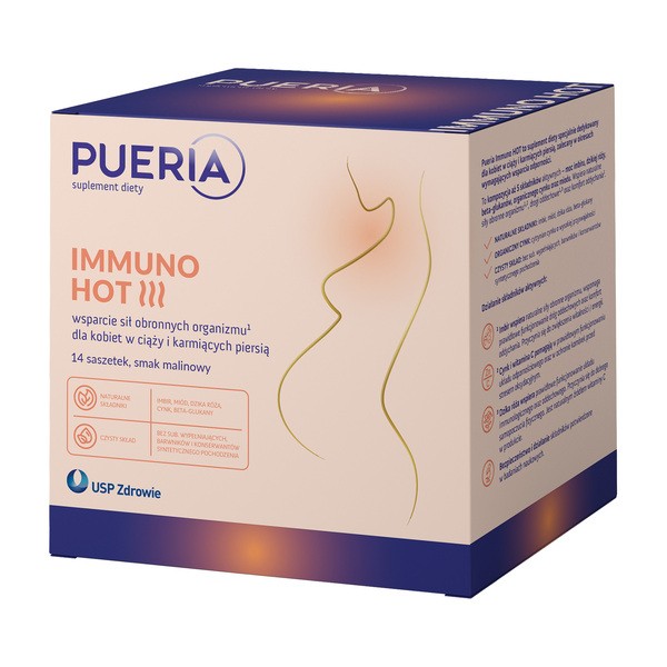 Pueria Immuno Hot, proszek, saszetki, 14 szt.