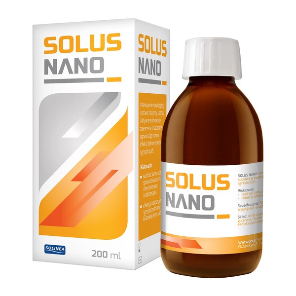 Solus Nano, roztwór nawilżający do jamy ustnej, 200 ml