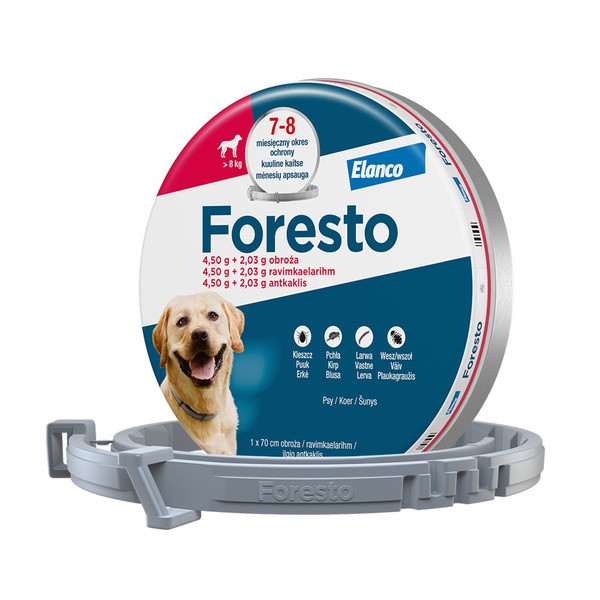 Foresto, obroża dla psów powyżej 8 kg, 1 szt.