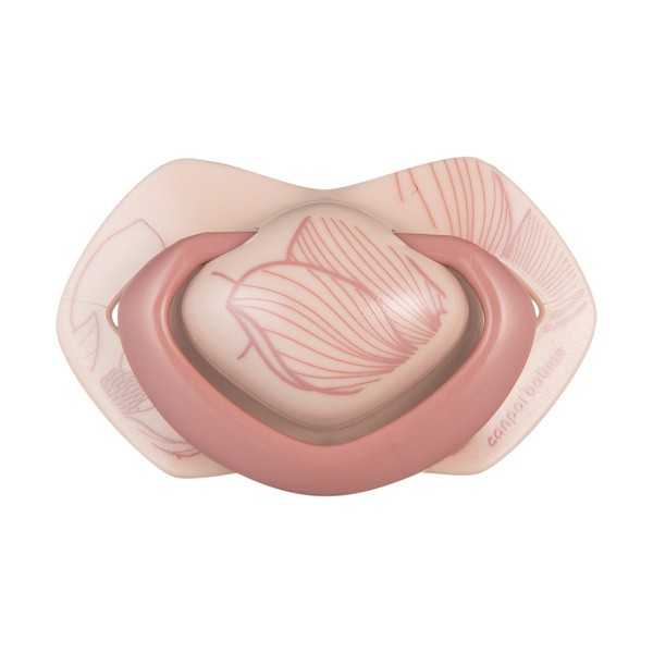 Canpol Babies Gold, smoczek silikonowy Light touch, symetryczny 18 m+, różowy, 2 szt.