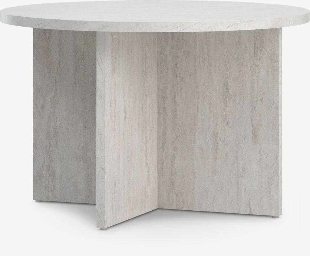 NIELSHAVE sofabord NIELSHAVE Ø70 i travertinfarve