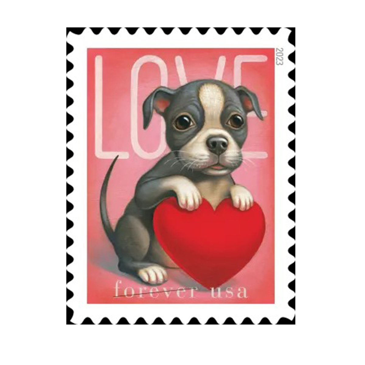 (2023) USPS Cat and Dog Love Forever Stamps