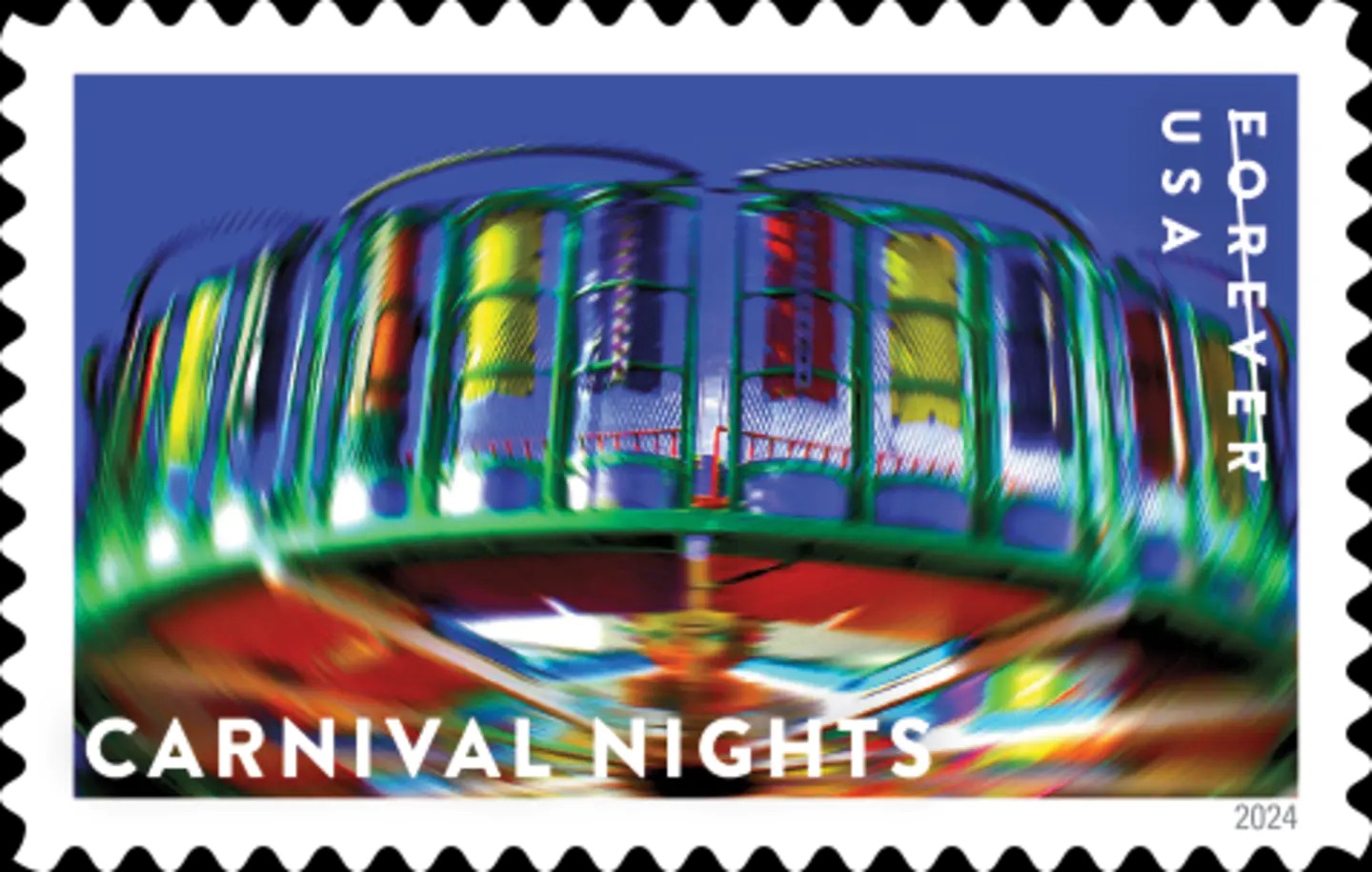 2024 us forever stamps-Carnival Nights