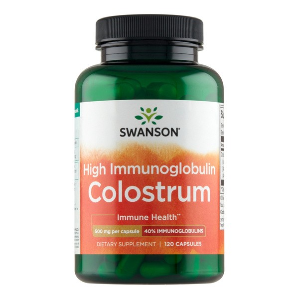 Swanson Hi IG Colostrum, 500 mg, kapsułki, 120 szt.