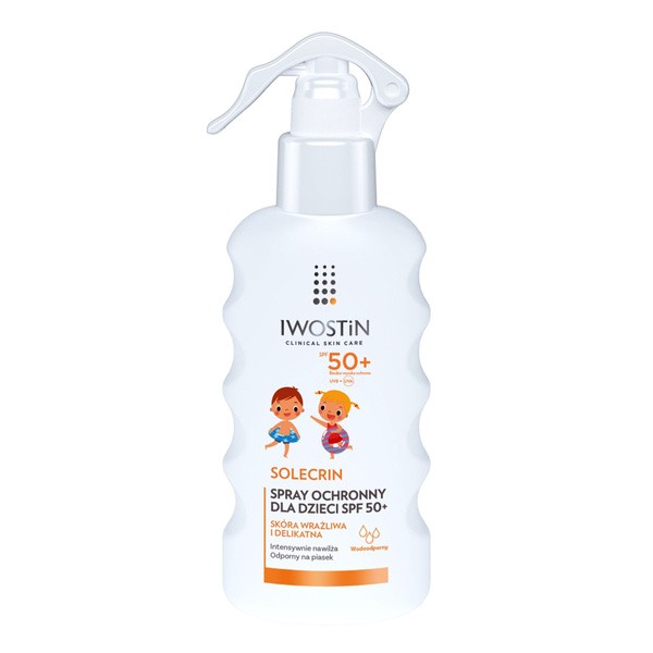 Iwostin Solecrin, spray ochronny dla dzieci SPF 50+, 175 ml