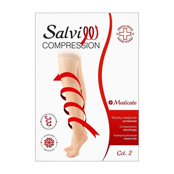 Salvi Medicale 300, podkolanówki uciskowe, CCL II, jasny beż, rozmiar XXL, 1 para