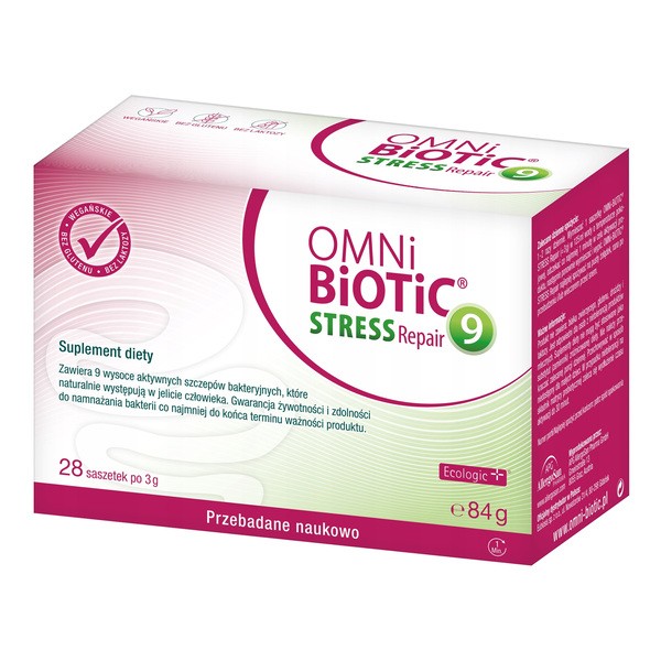 Omni Biotic Stress Repair 9, saszetki z proszkiem, 3 g x 28 szt.