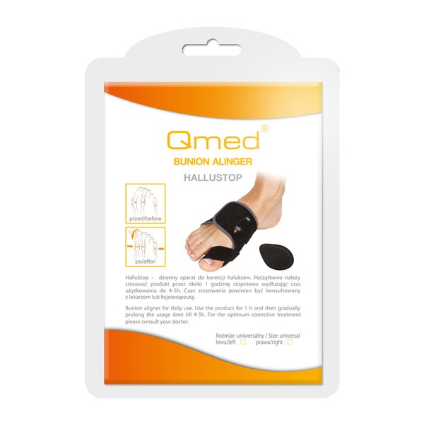 Qmed HalluStop, aparat do korekcji haluksów, lewy, 1 szt.