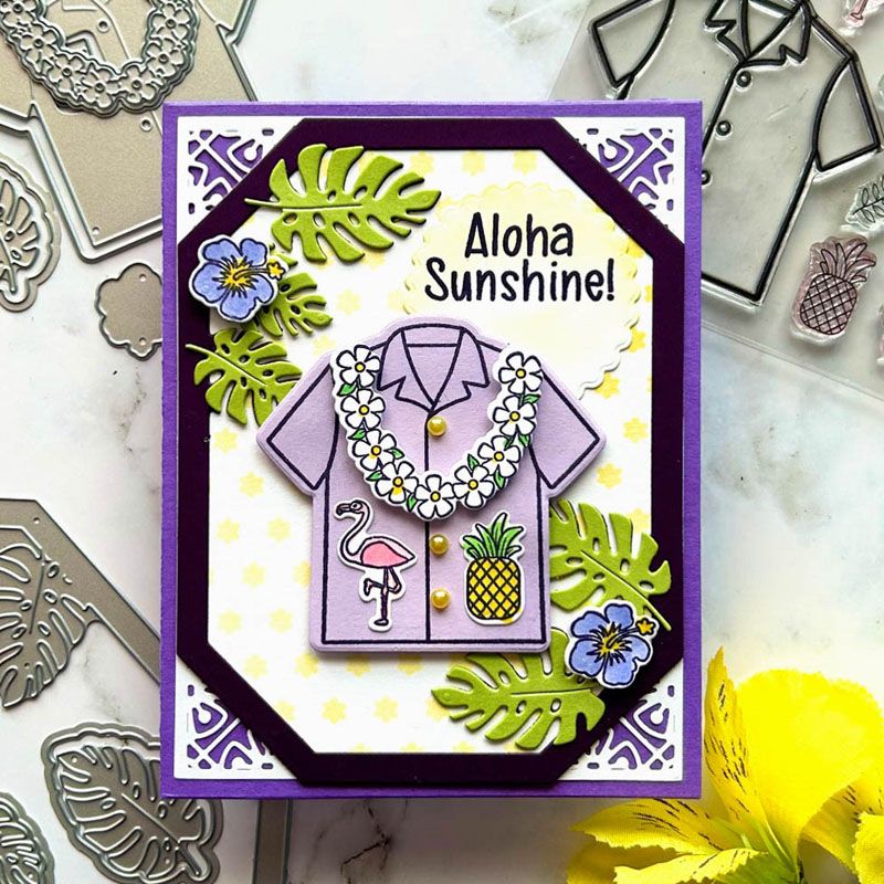 Tropical Vibes Clear Stamp Set