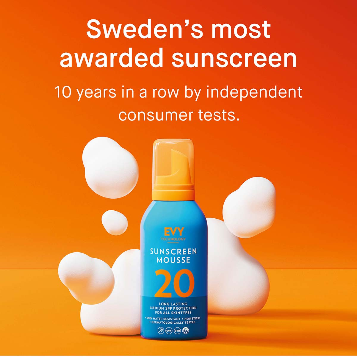 EVY Sunscreen Mousse SPF 20 (150 ml)
