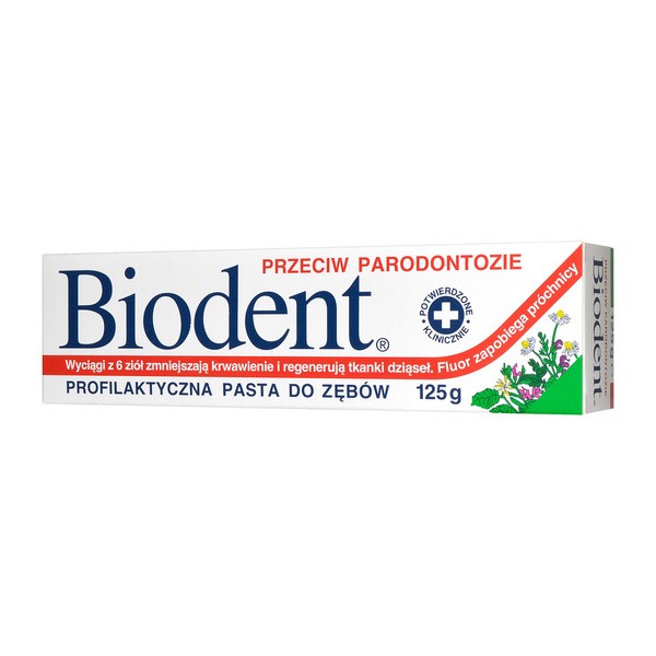 Biodent, pasta do zębów przeciw parodontozie, 125 g