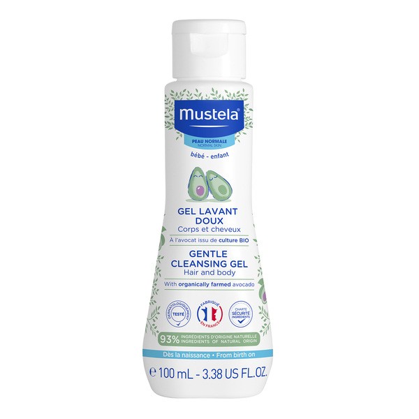 Mustela Bebe-Enfant, delikatny żel do mycia z organicznym awokado, 100 ml