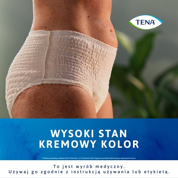 Tena Lady Pants Plus, majtki chłonne, Creme, rozmiar M, 30 szt.