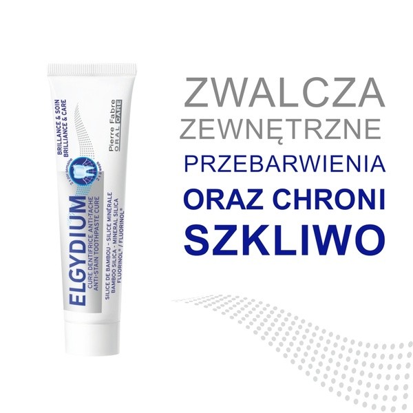 Elgydium Brilliance & Care, pasta do zębów przeciw przebarwieniom, 30ml
