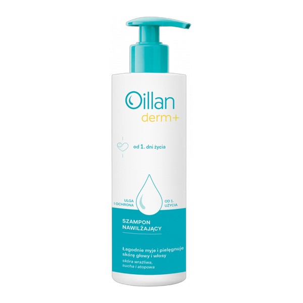 Oillan Derm+, szampon nawilżający, 180 ml