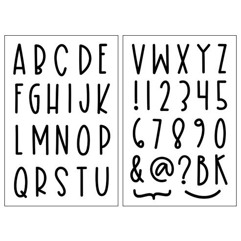 letters4lettertray Clear Stamp Set