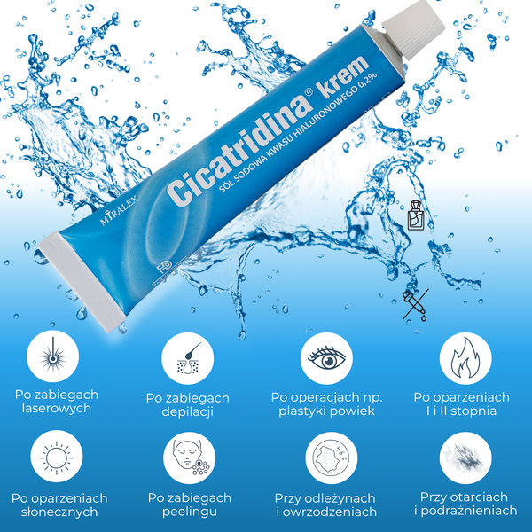 Cicatridina, krem wspomagający leczenie ran, 30 g