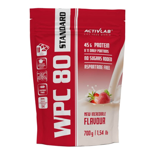 WPC 80 Standard, smak truskawkowy, proszek, 700 g